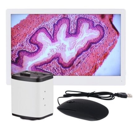 AmScope HD1080A-HDM 1080p 15fps 5MP HDMI Color CMOS C-mount Microscope Camera with Monitor for Stand-alone and PC Imaging