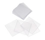 AmScope CS-S24-100 100pc Pre-Cleaned 24mm x 24mm Square Microscope Glass Cover Slides Coverslips - Image 2