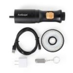 AmScope DM756W2-DAB 1080p All-in-One Wi-Fi/USB Digital Microscope 0.7X-5.6X Magnification w/ Zoom Optics on Double-Arm Boom-Stand - Image 6