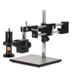 AmScope DM756W2-DAB 1080p All-in-One Wi-Fi/USB Digital Microscope 0.7X-5.6X Magnification w/ Zoom Optics on Double-Arm Boom-Stand