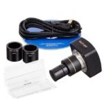 AmScope SM-1BN Zoom Binocular Stereo Microscope 7X-45X Magnification on Compact Pillar Stand - Image 3