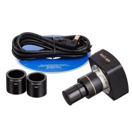 AmScope MU130 1.3MP USB 2.0 Color CMOS C-Mount Microscope Camera with Reduction Lens