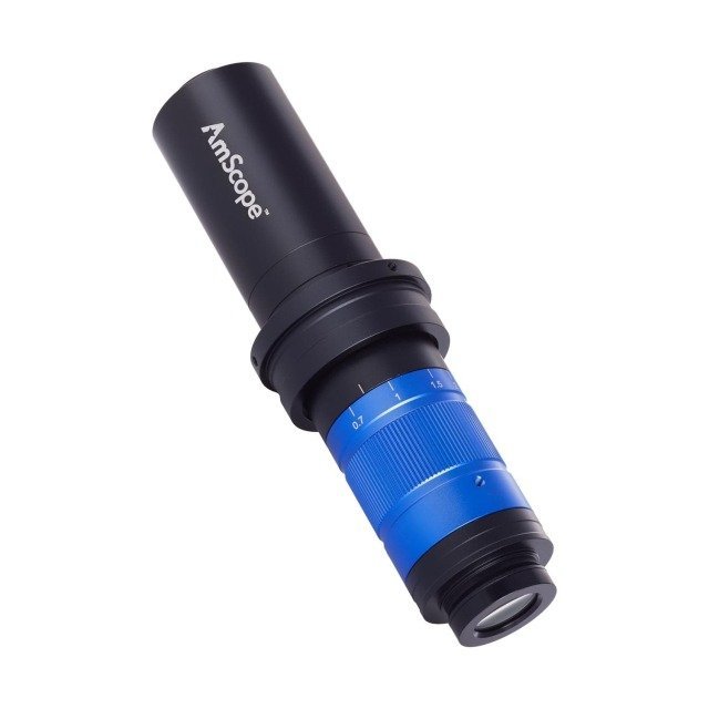 imageye___-_imgi_53_zoom-lens-microscope-H756TD-C150-01.jpeg AmScope H756TD-C150 C-Mount Zoom Lens Monocular Stereo Microscope 0.7X-5.6X 0.7X-5.6X w/ Detent and 1.5X Compensating Lens - Image 1