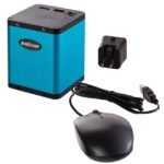 AmScope SM-1TN Industrial Inspection Zoom Trinocular Stereo Microscope 7X-45X Magnification on Pillar Stand w/ Small Base - Image 3